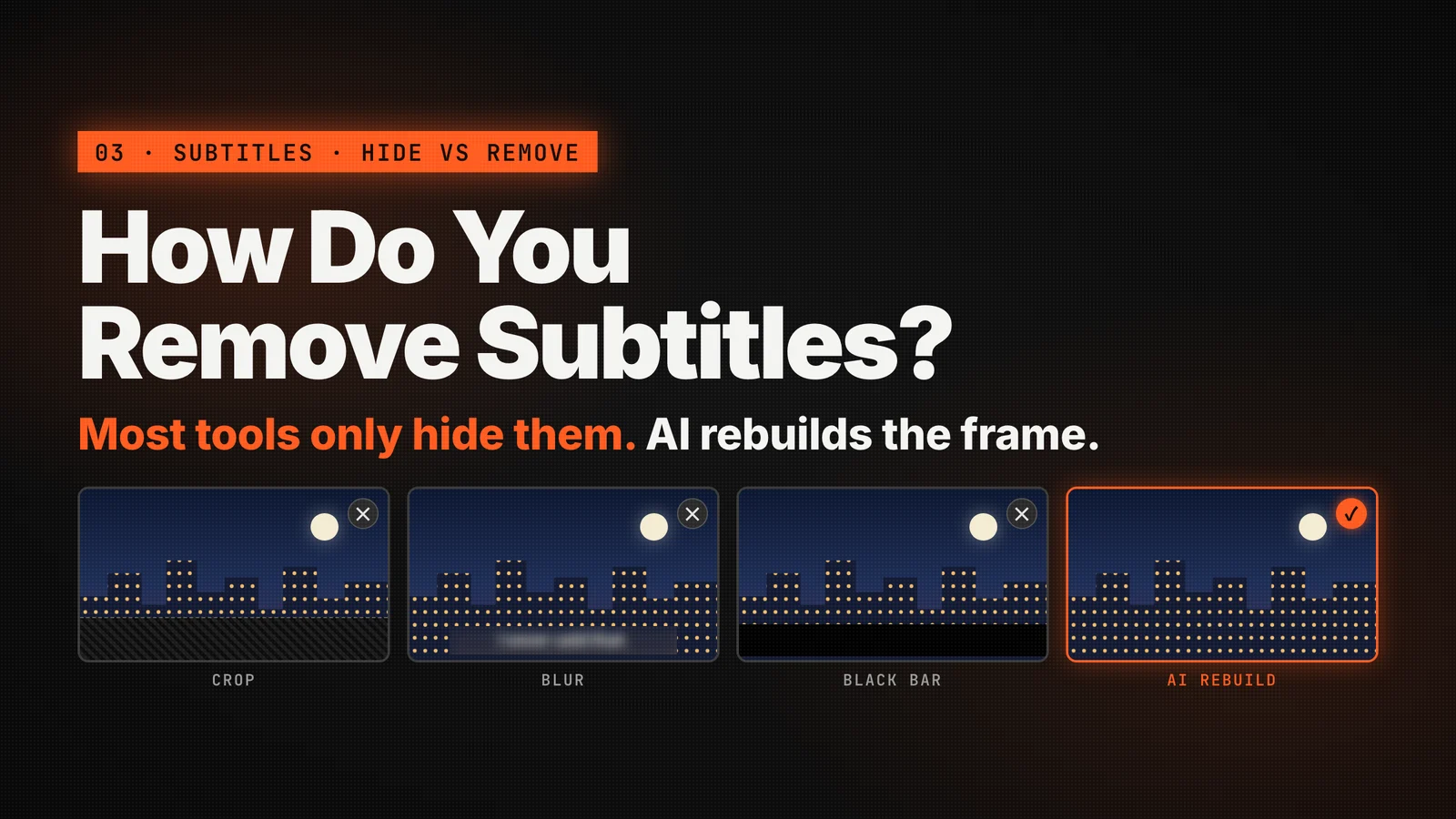 How do you remove subtitles